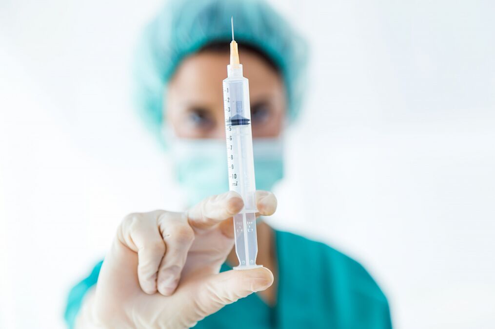 Inxeccións da artrose da articulación de Collen